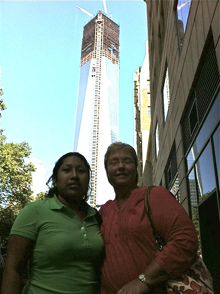 Frances & Loriana in front of the Freedom Tower